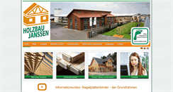 Desktop Screenshot of holzbau-janssen.de